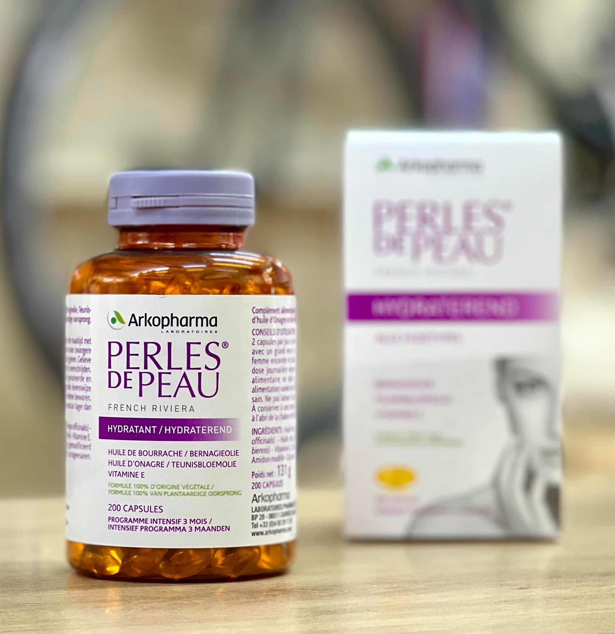 Viên uống đẹp da Perles De Peau Hydratant 200 viên của Pháp